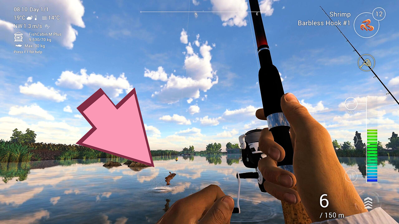 I caught the first time Chinook salmon (king salmon), Fishing Planet gaming