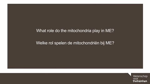 What role do the mitochondria play in M.E. ? - Dr. Charles Shepherd