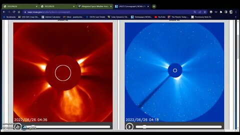 CME inbound I think from south pole of the Sun