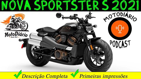 Harley Davidson Sportster S 2021: Descrição completa e Primeiras Impressões