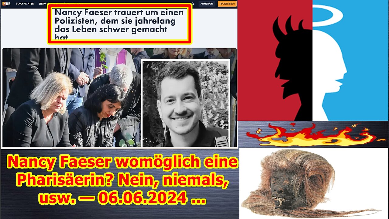 Nancy Faeser womöglich eine Pharisäerin? Nein, niemals, usw. — 06.06.2024 ...