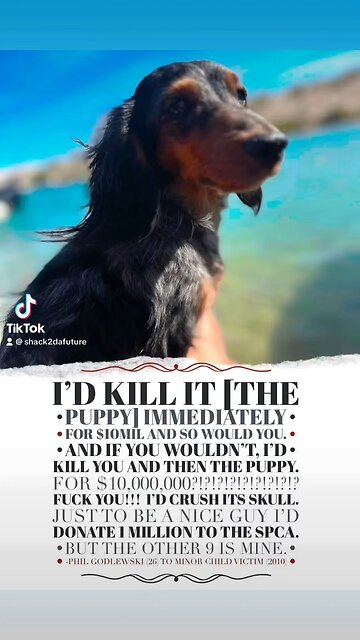 What Phil Godlewski Said He Would Do to a Puppy for $10M