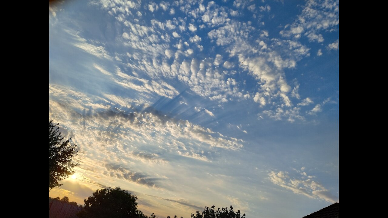 Strange and unusual shadows, sky phenomenon