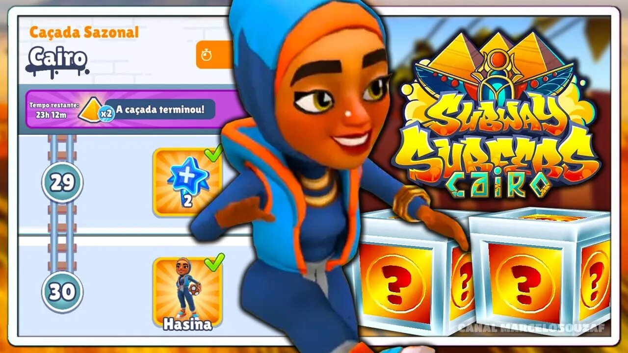 Subway Surfers Cairo 2022 | Terminando a Caçada Sazonal