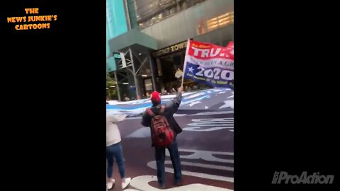 Today in NYC in front of Trump Tower.
