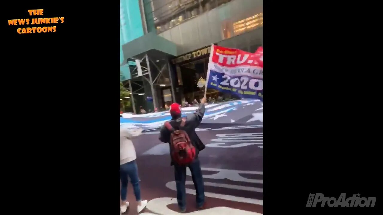 Today in NYC in front of Trump Tower.