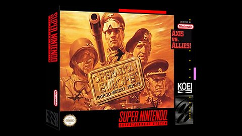 Operation Europe: Path to Victory (1994, Super NES, Sega Genesis) Full Playthrough