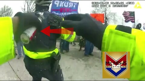 LOOK CLOSER, OFFICER SICKNICK Accidently Sprayed, and Another Image Pointing Blame.