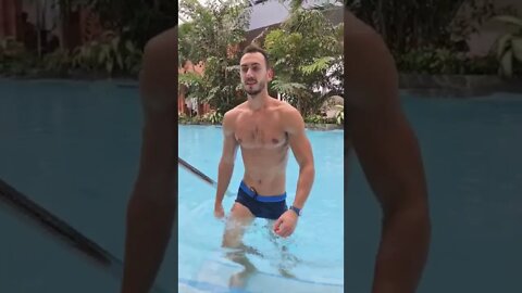 Join him in the Pool ? 😳👀 #shorts