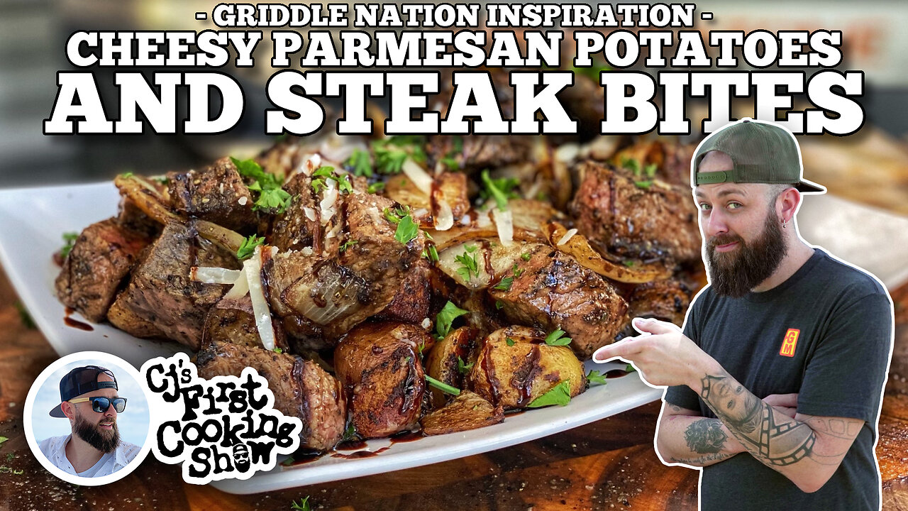 Cheesy Parmesan Potatoes and Steak Bites | Blackstone Griddles