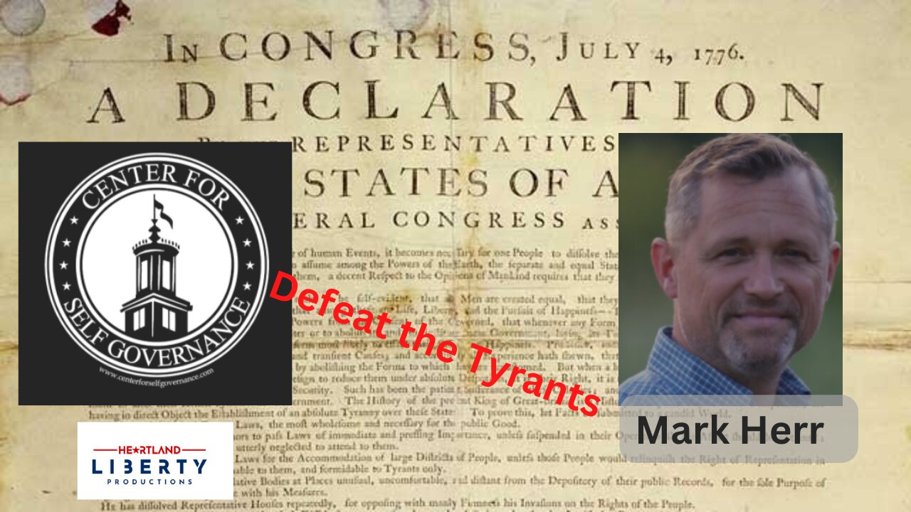 Mark Herr of the Center for Self Governance - Part II