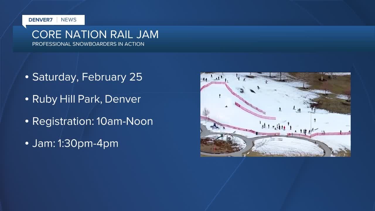 Core Nation rail jam at Ruby Hill Saturday