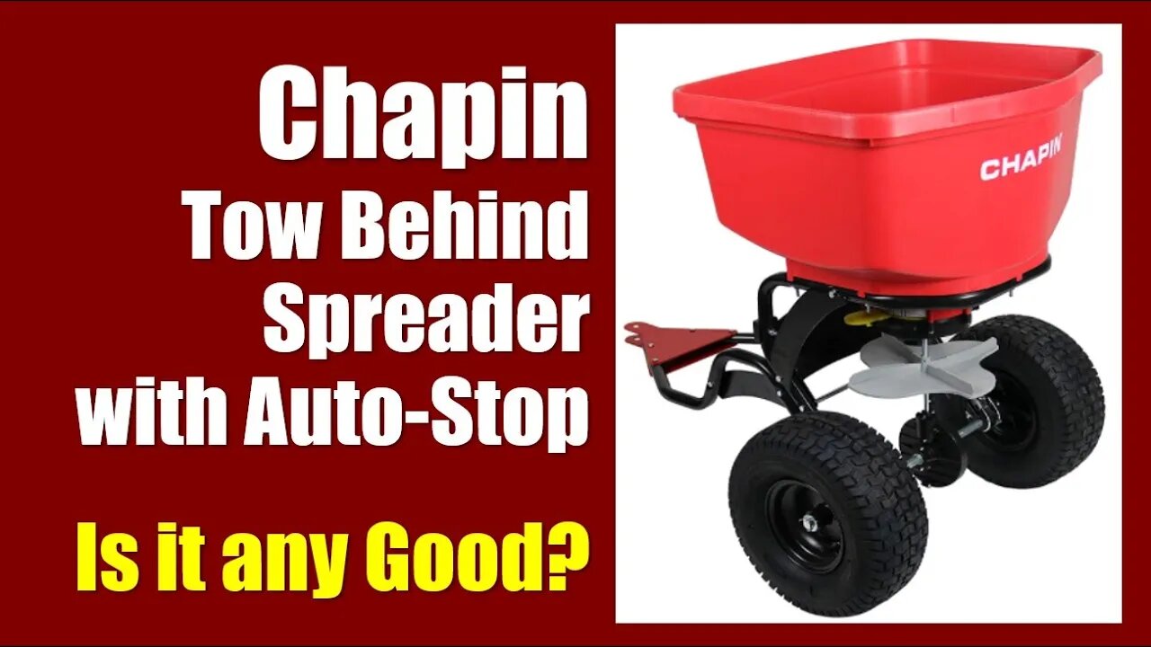 Chapin Lawn Fertilizer Tow Behind Spreader with Auto-Stop 8620B ✅