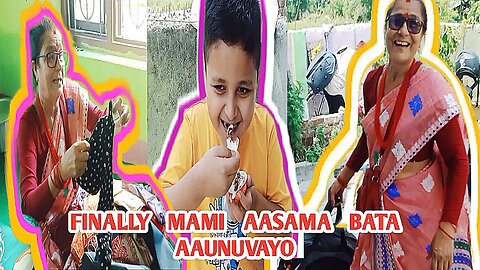 Finally mami aaunuvayo India bata nepal||mami le sabaiilai lyaunuvo gift||Saurab vlogs