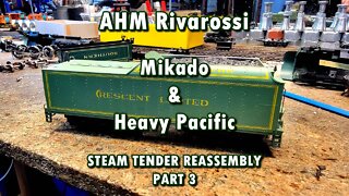 AHM Rivarossi 2 steam tender reassembly part 3