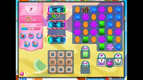 Candy Crush Level 3787 Talkthrough, 20 Moves 0 Boosters