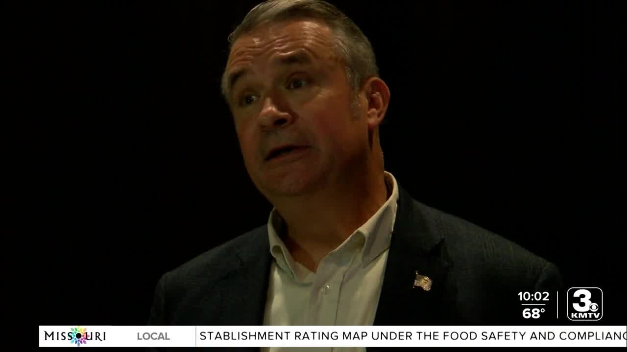 Bacon talks Afghanistan, COVID, abortions at Ralston town hall