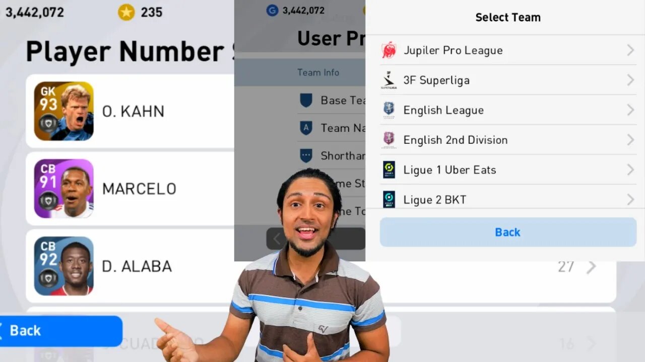 How To Change Base Team & Players Jersey Number In PES 2021 MOBILE