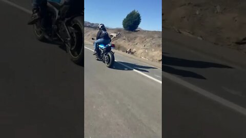 Girl Riding on Gas Tank