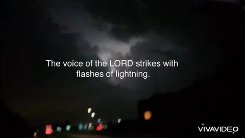 Lighting Flashes. God Speaks!