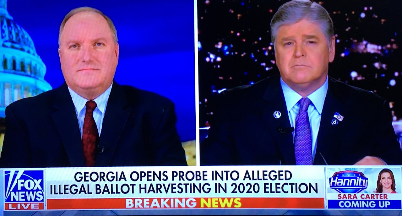 Hannity On Georgia Investigation Of Potential Ballot Harvesting During The 2020 Election