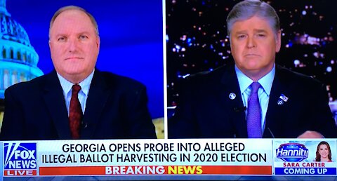 Hannity On Georgia Investigation Of Potential Ballot Harvesting During The 2020 Election