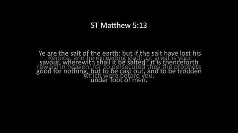 ST Matthew Chapter 5