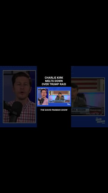 Charlie Kirk MELTS DOWN Over the Trump Raid #shorts