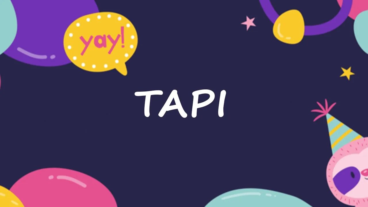 Happy Birthday to Tapi - Birthday Wish From Birthday Bash