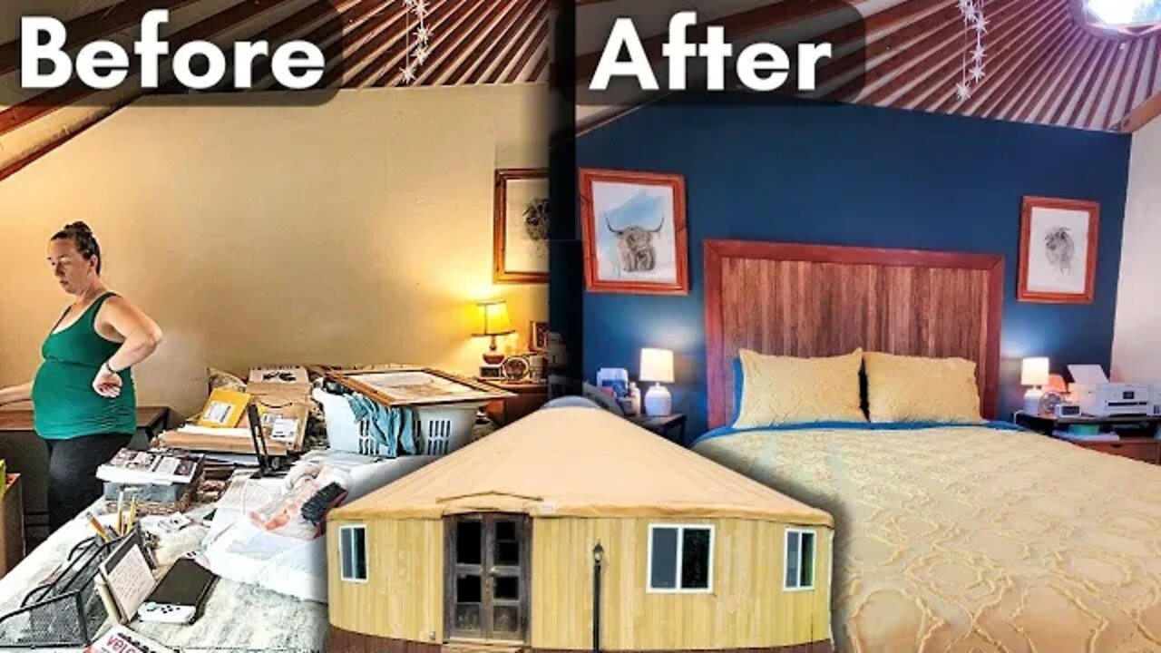 Epic YURT BEDROOM REMODEL for Pregnant Wife | DIY Before & After