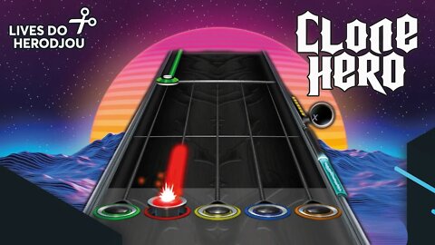 HeroDjou jogando CLONE HERO e passando vergonha ao vivo