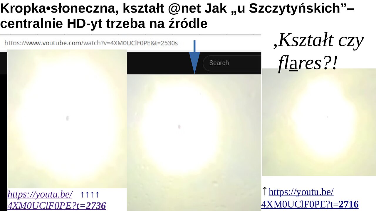 Kropka•słoneczna, kształt @net Jak „u Szczytyńskich”– centralnie HD-yt trzeba na źródle