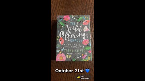 October 21st oracle card 💙