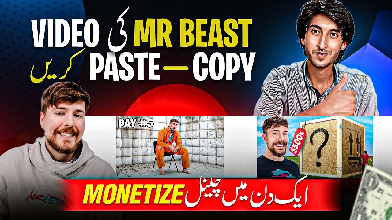 Copy paste Mr beast video and earn online