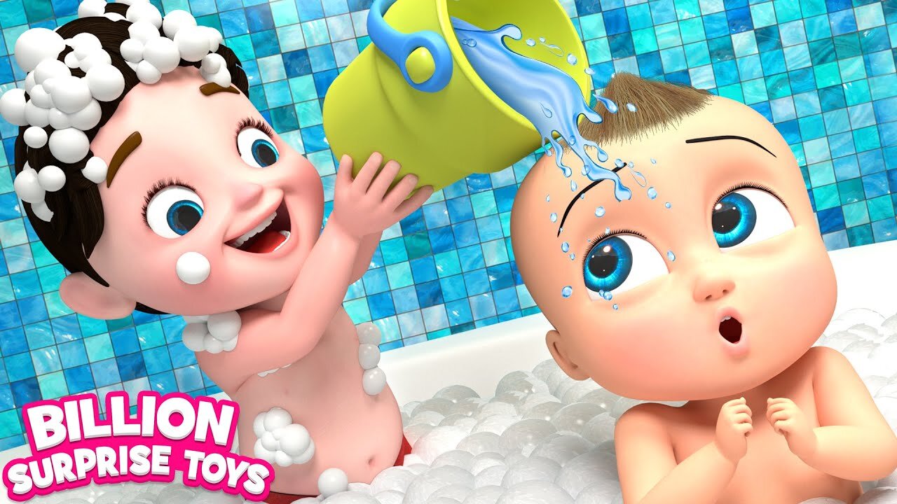 Baby's bubble bath song! Let's enjoy a perfect morning bath routine