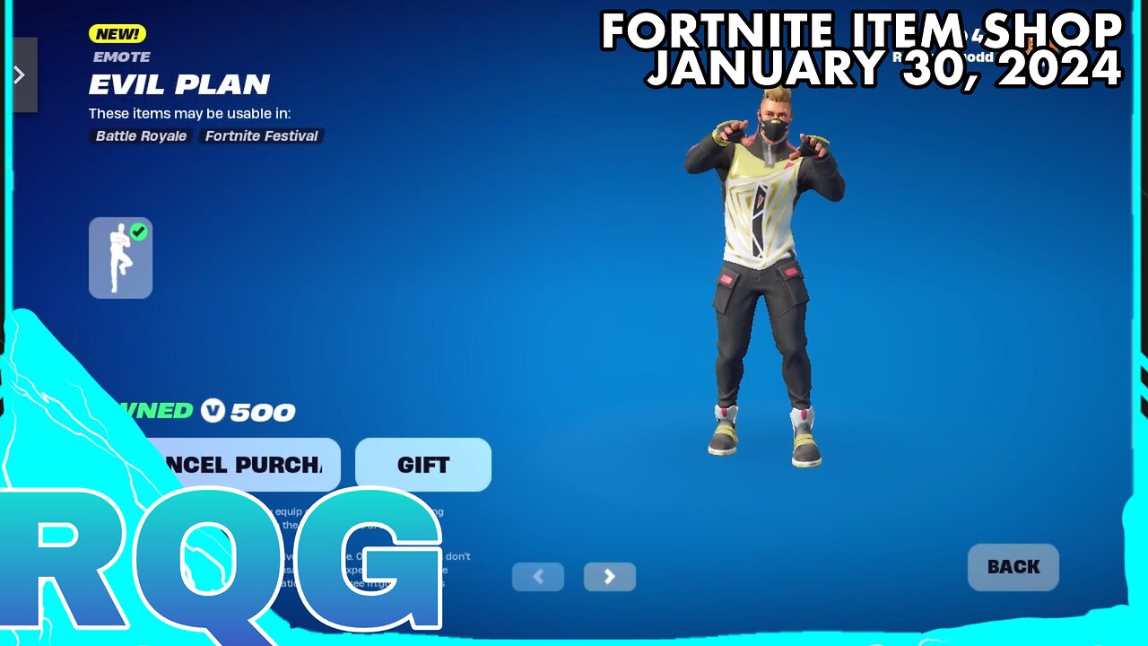 “NEW” EVIL PLAN ICON EMOTE IS HERE! FORTNITE ITEM SHOP (January 30, 2024)