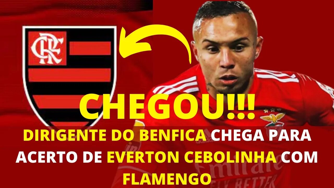 DIRIGENTE DO BENFICA CHEGA PARA ACERTO DE EVERTON CEBOLINHA COM FLAMENGO - É TRETA!!!