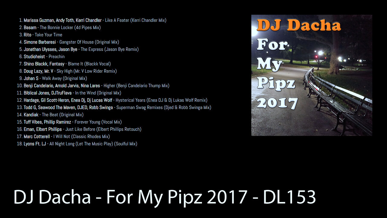 DJ Dacha - For My Pipz 2017 - DL153 (Deep Jazzy Soulful House Mix)