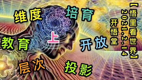 KWT1078(上)维度、投影、层次，教育、培育、开放20210214-16【悟里看世界】