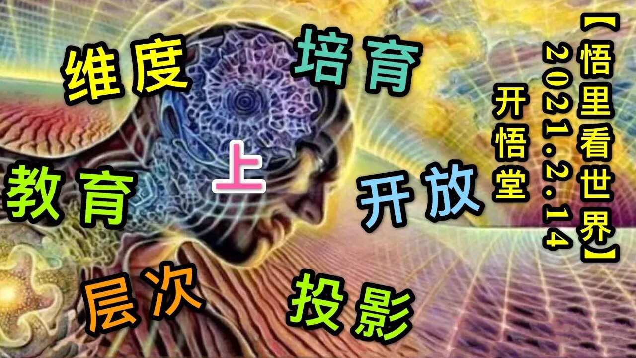 KWT1078(上)维度、投影、层次，教育、培育、开放20210214-16【悟里看世界】