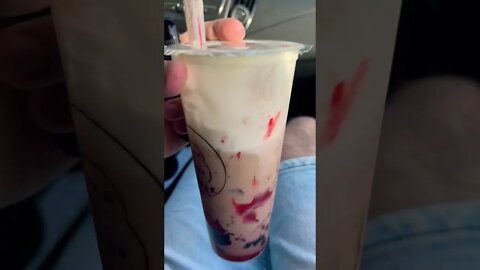 Strawberry Milk Tea with Boba