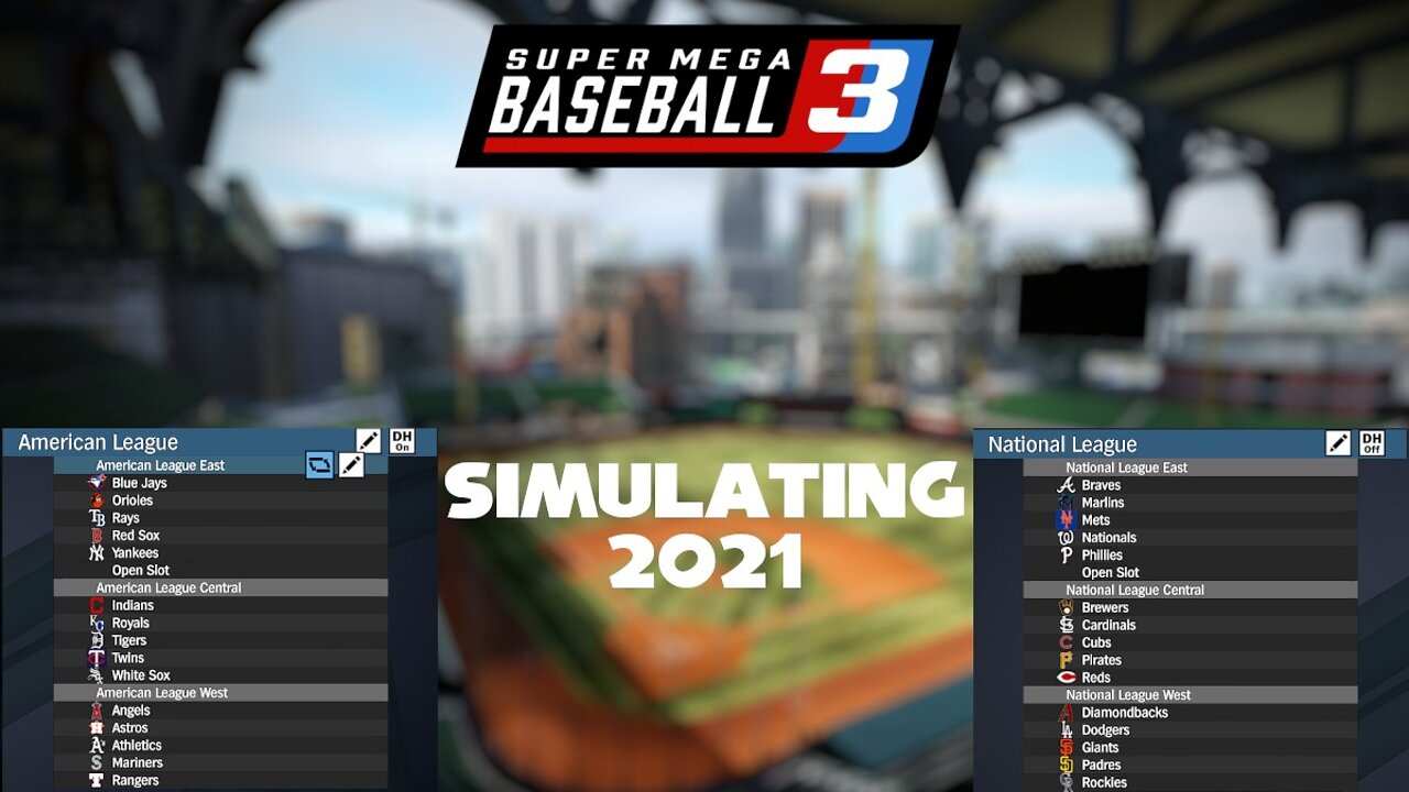 Simulating the 2021 MLB Season in...Super Mega Baseball 3?