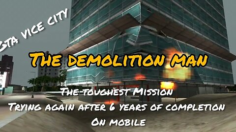 GTA Vice city The Demolition Man mission on mobile