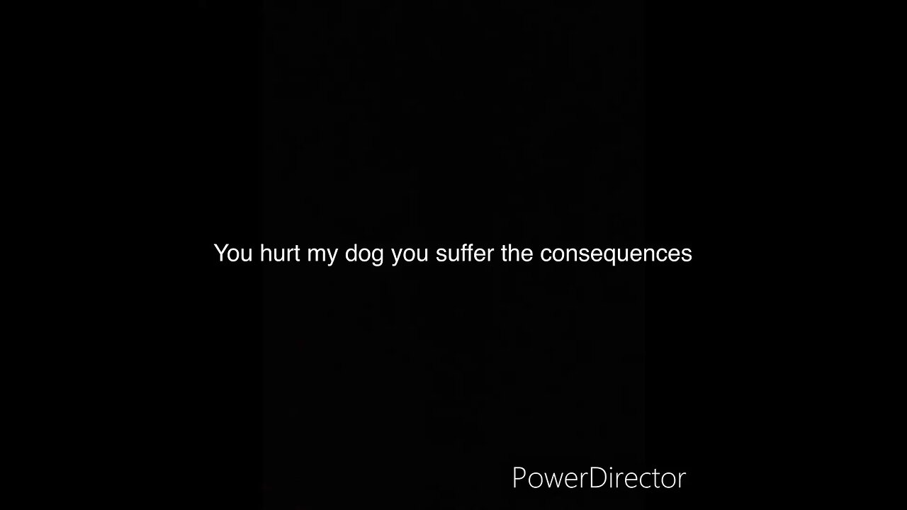 You hurt my dog you suffer the consequences meme