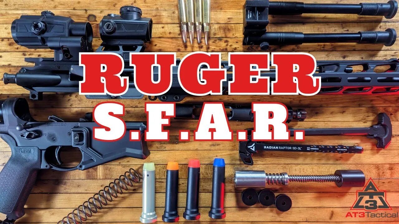 Ruger SFAR Review, Breakdown, Test Shooting & Buffer Weight Swap | AT3 Tactical | AR10 AR 10 AR15 A