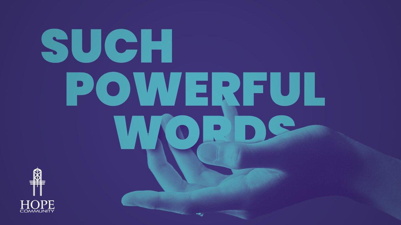 Such Powerful Words | Moment of Hope | Pastor Jeff Orluck