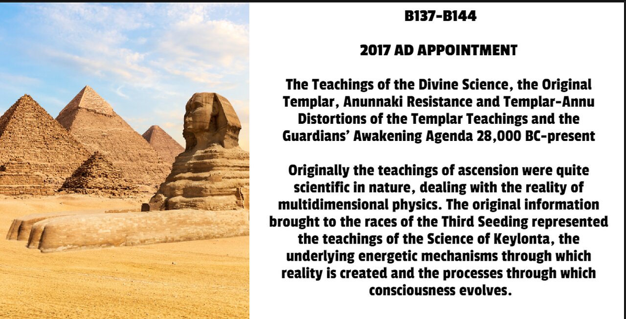 The Teachings of the Divine Science, the Original Templar, Anunnaki Resistance and Templar-Annu Dist