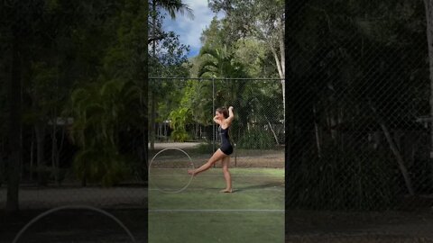 Hula hooping in paradise