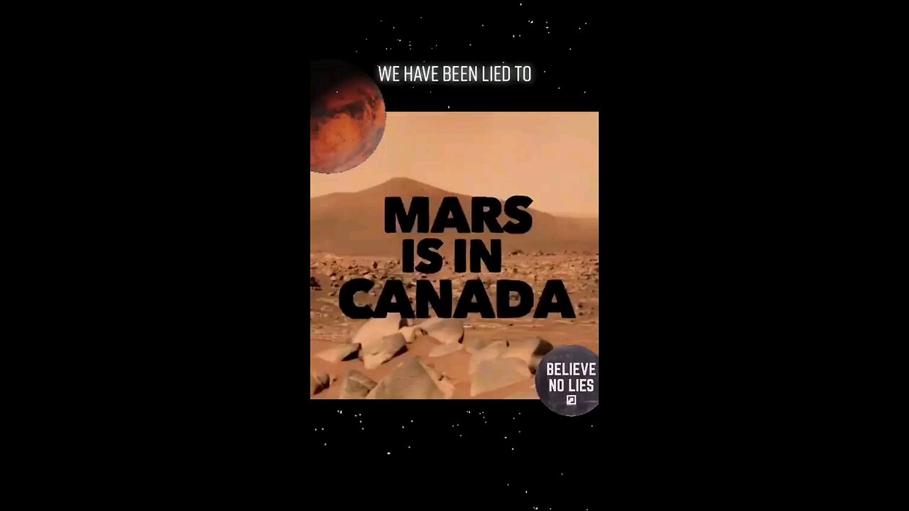 Mars is in Canada 👇 🔗 THE FLAT EARTHER ❌🌎 (t.me/theflateartherr)