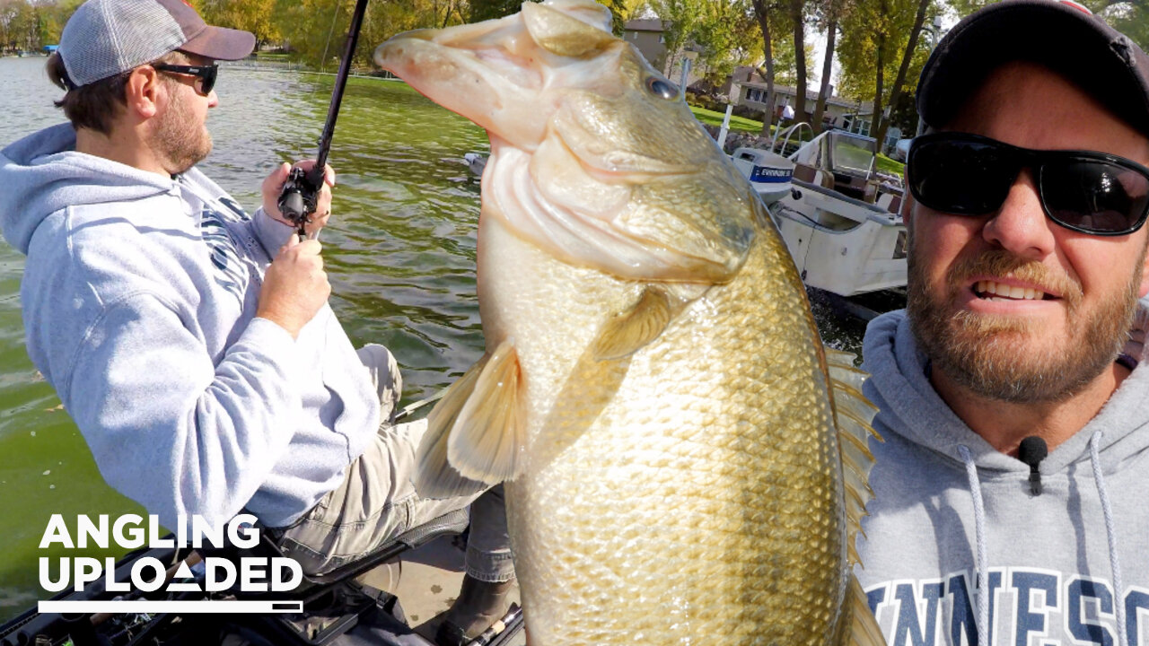 Jig Fishing for Bass in Fall